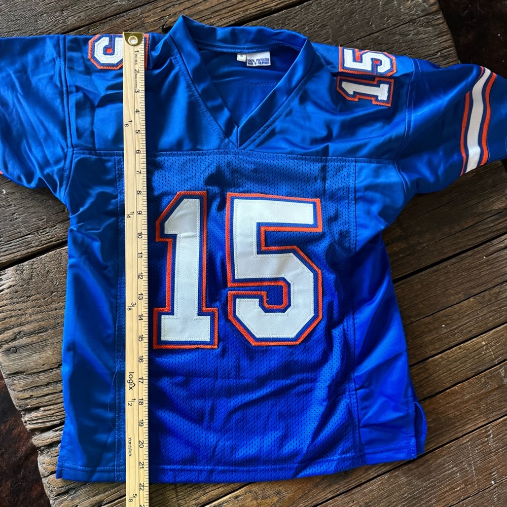 SOLD Tim Tebow #15 Florida Gators Blue Orange Football Jersey Youth Kids Boys - Picture 7 of 8